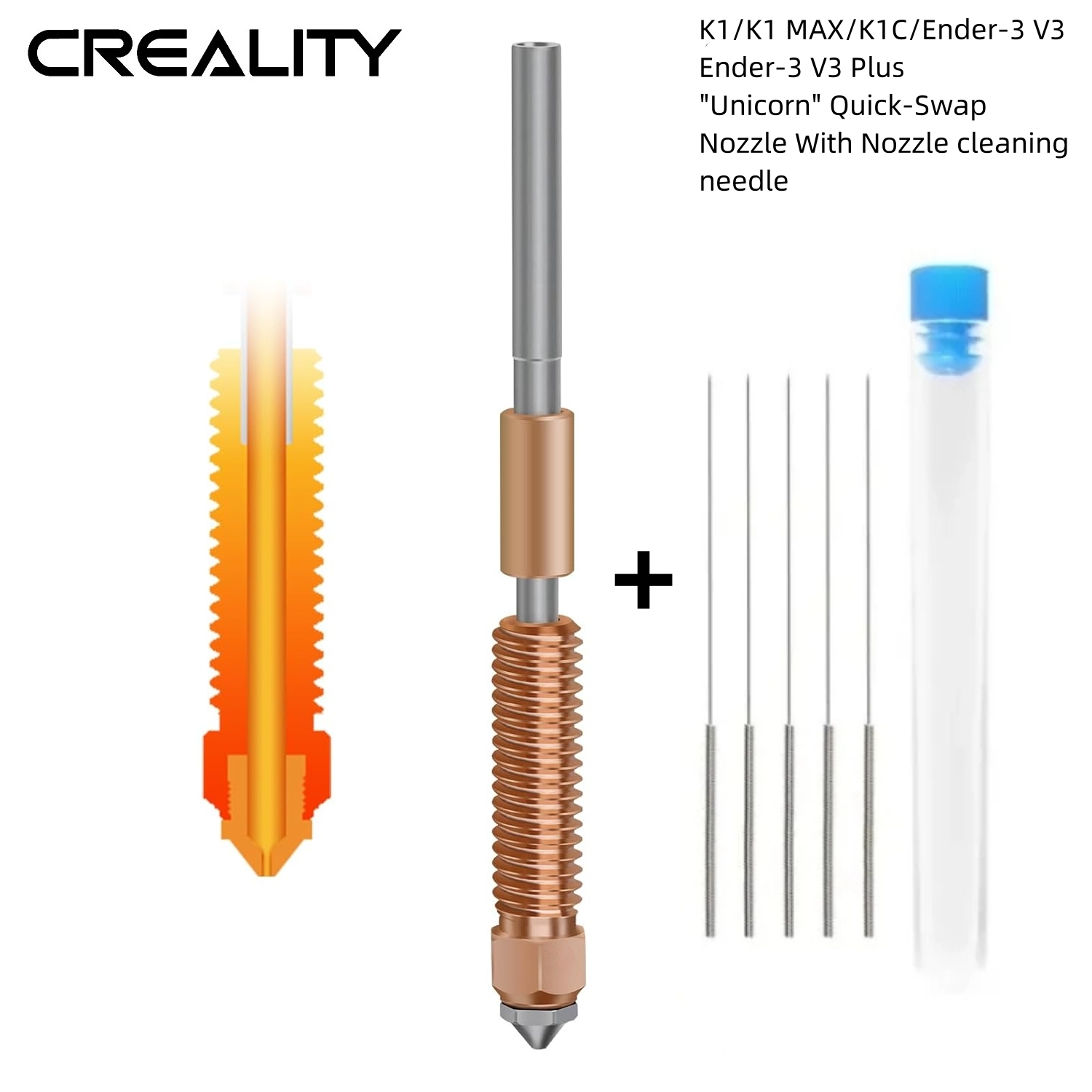 Ceramic Heat Emitter - Creality K1C Nozzle Unicorn Quick Plug