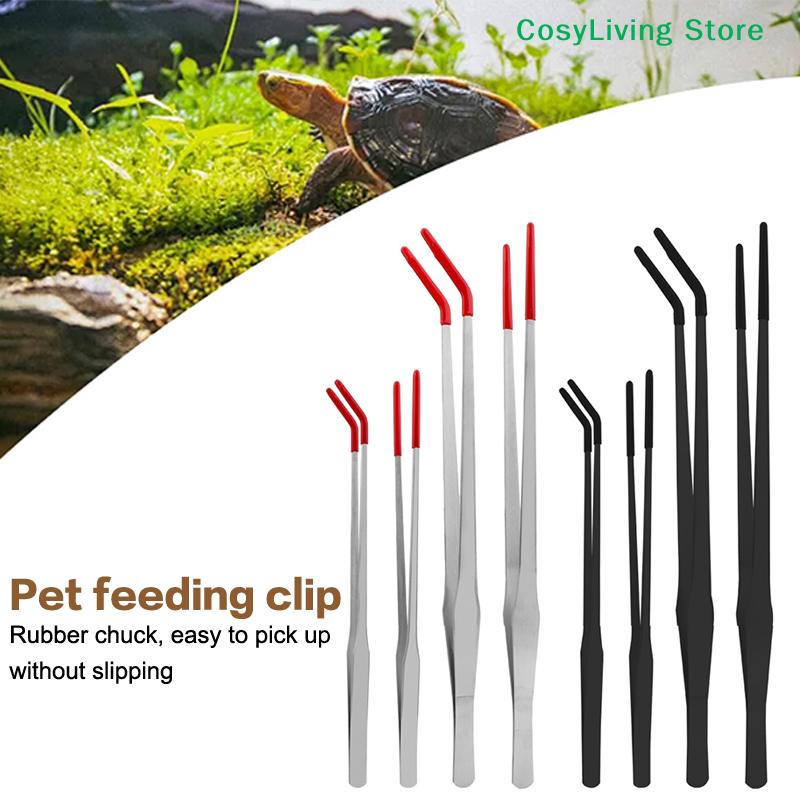 Reptile Feeding Tongs With Rub - Feeding Tong Stainless บทวิจารณ์และราคา