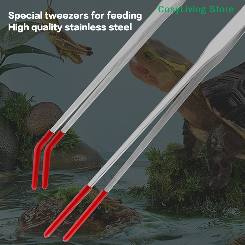 Reptile Feeding Tongs With Rub - Feeding Tong Stainless บทวิจารณ์และราคา