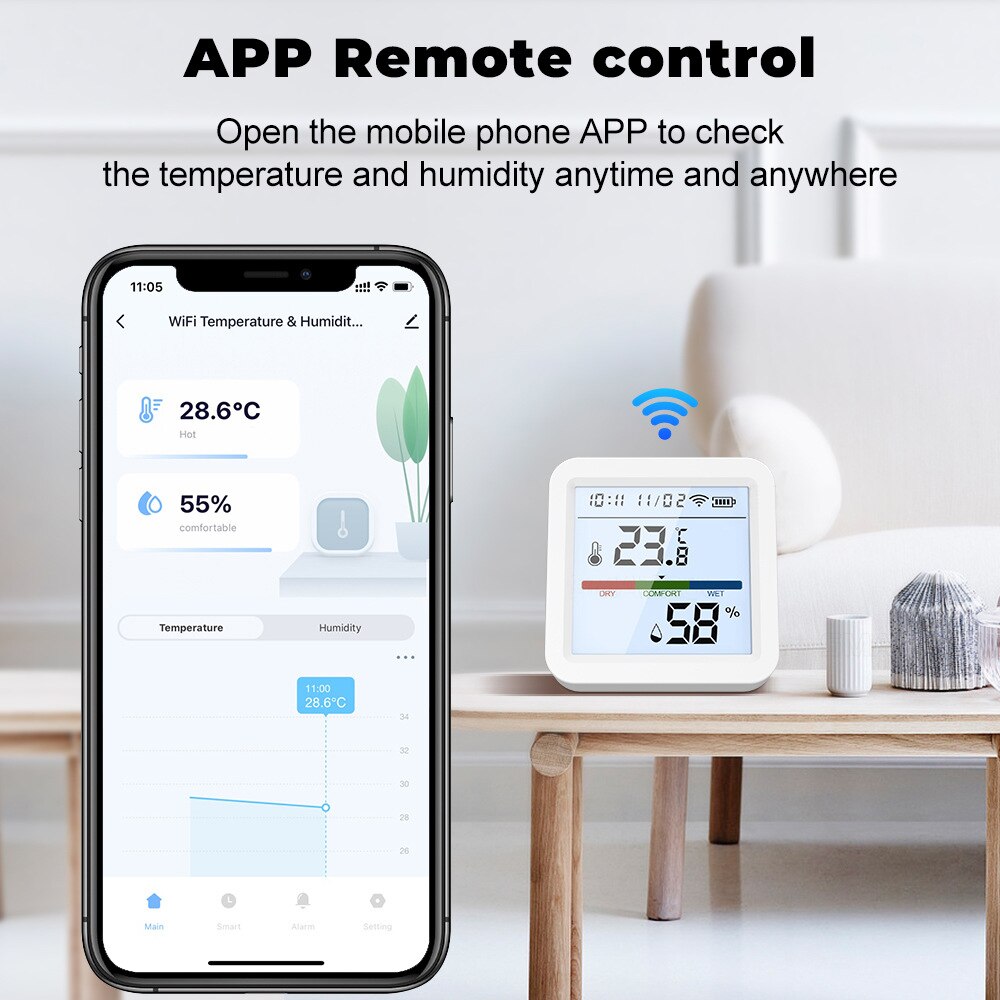 Tuya New WiFi Temperature Humi - Digital Hygrometer Probe บทวิจารณ์และราคา