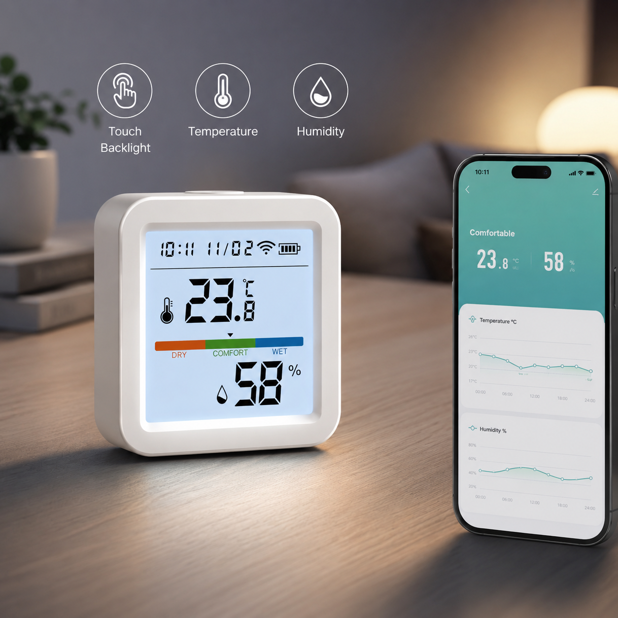 Tuya WiFi Temperature Humidity - Digital Hygrometer Probe บทวิจารณ์และราคา