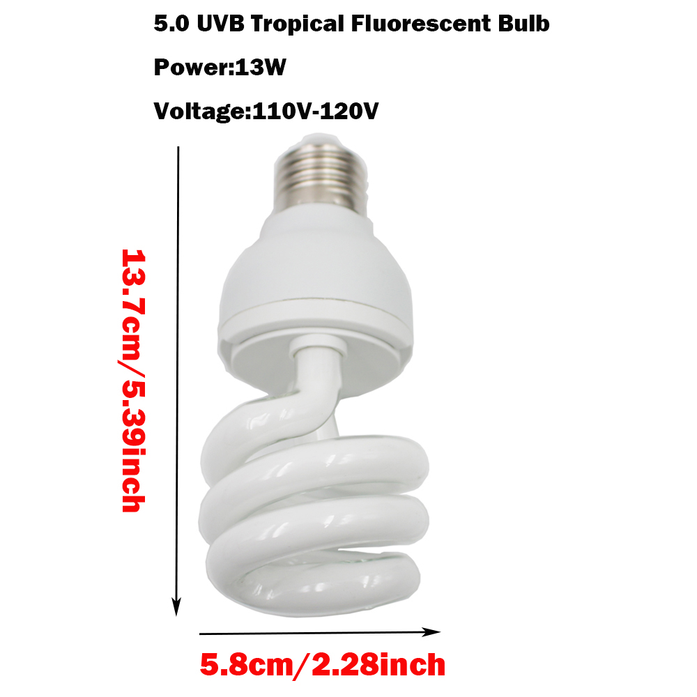 Reptile 5.0 UVB Lamp Bulb Ligh - Calcium Powder Reptile บทวิจารณ์และราคา