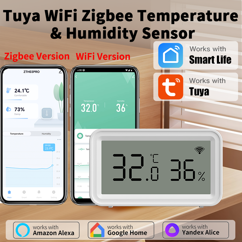 Tuya Zigbee WiFi Thermometer H - Digital Hygrometer Probe บทวิจารณ์และราคา