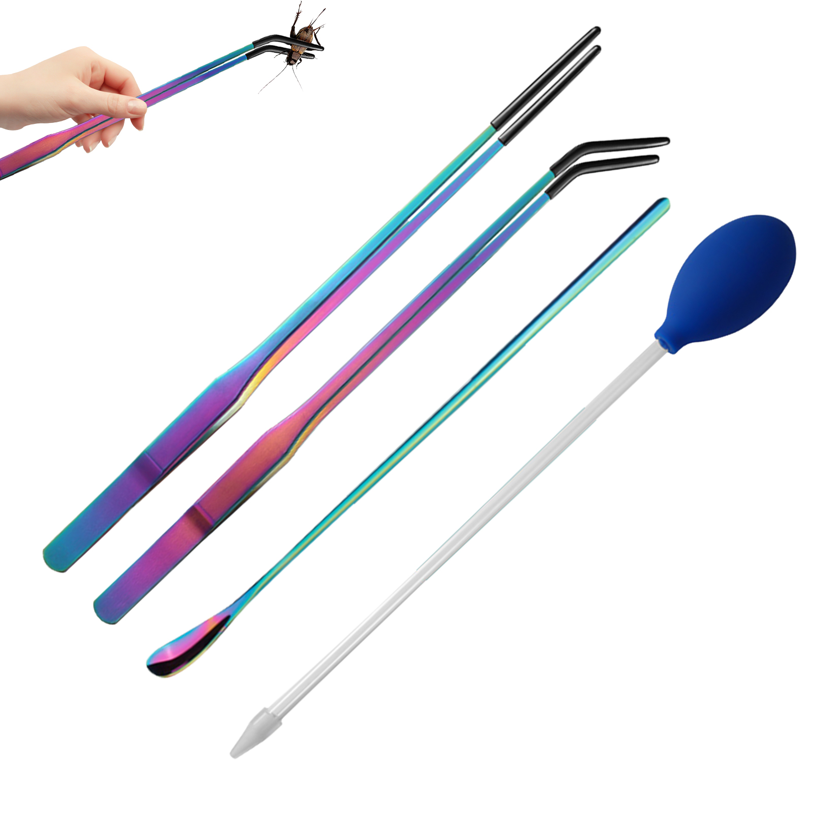 4pcs Reptile Feeding Tongs Aqu - Feeding Tong Stainless บทวิจารณ์และราคา