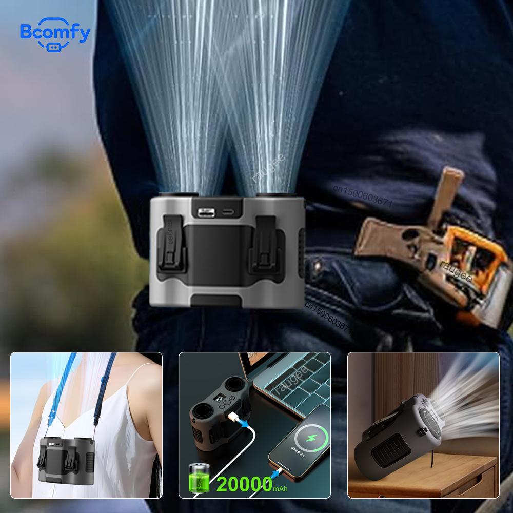 20000mAh Waist Fan Portable Ou - Timer Dual Outlet บทวิจารณ์และราคา
