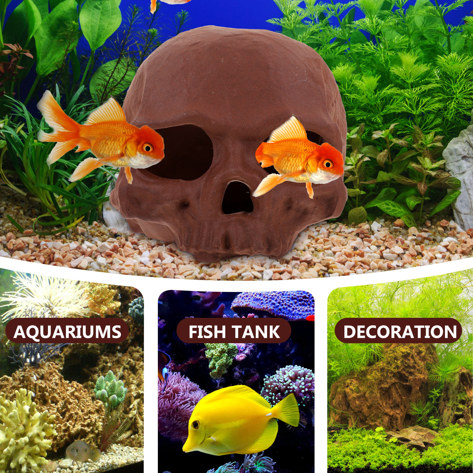 Ceramic Fish Tank Decoration S - Hide Cave Ceramic บทวิจารณ์และราคา