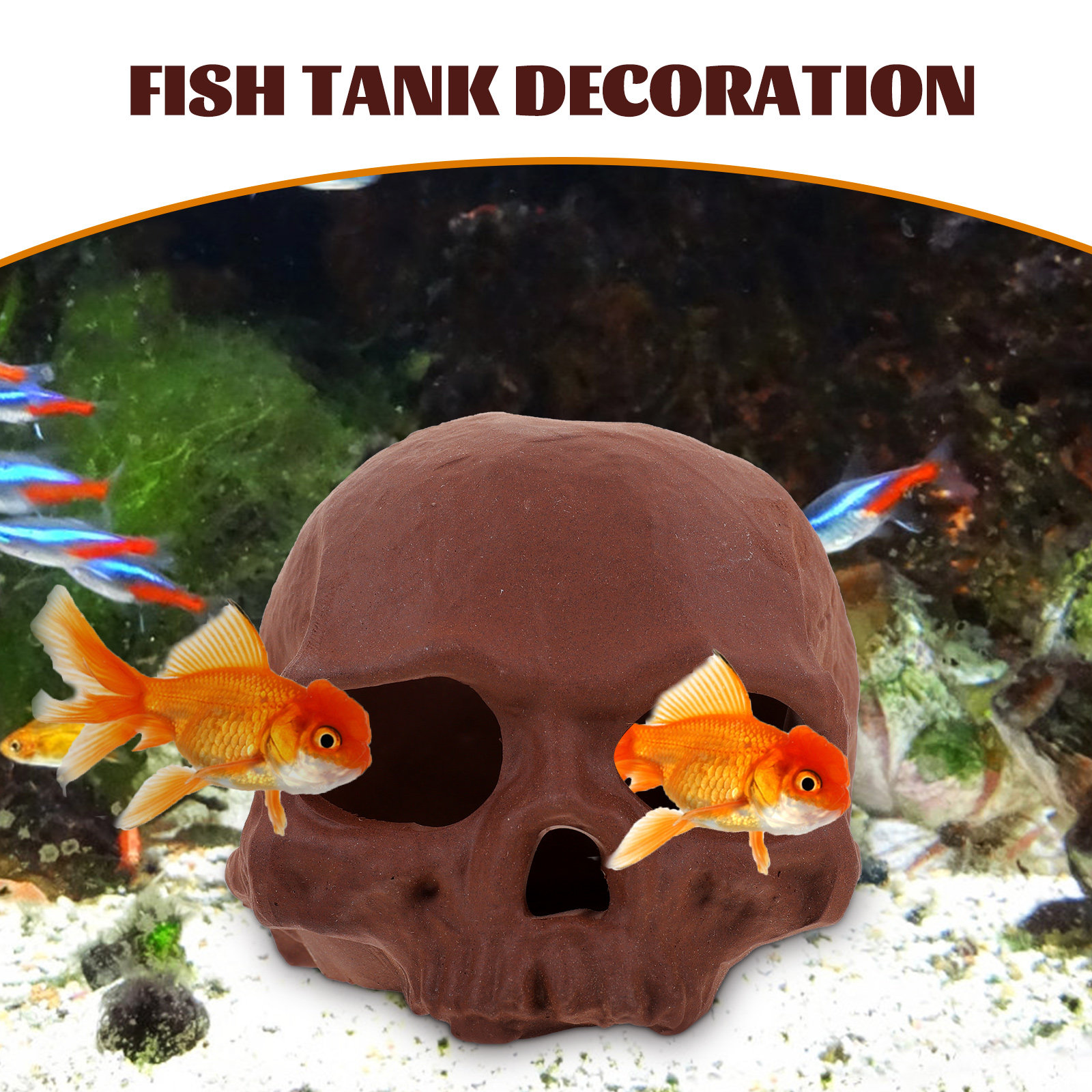 Ceramic Fish Tank Decoration S - Hide Cave Ceramic บทวิจารณ์และราคา