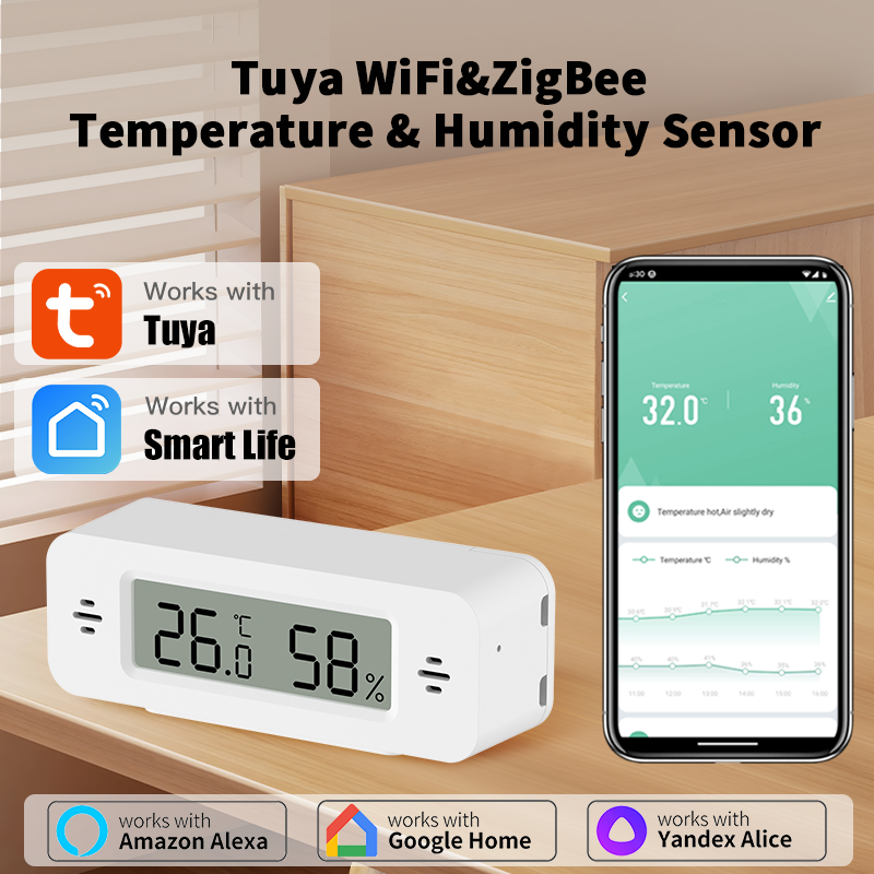 Tuya WiFi/Zigbee Temperature H - Digital Hygrometer Probe บทวิจารณ์และราคา