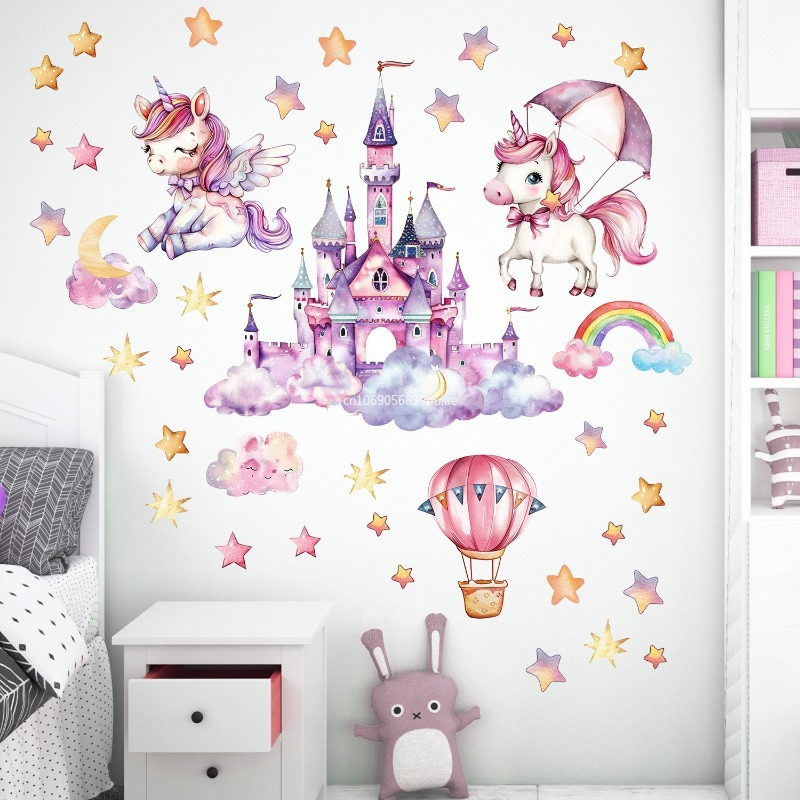 Unicorn Stars Luminous Wall St - Pvc Panel Background บทวิจารณ์และราคา