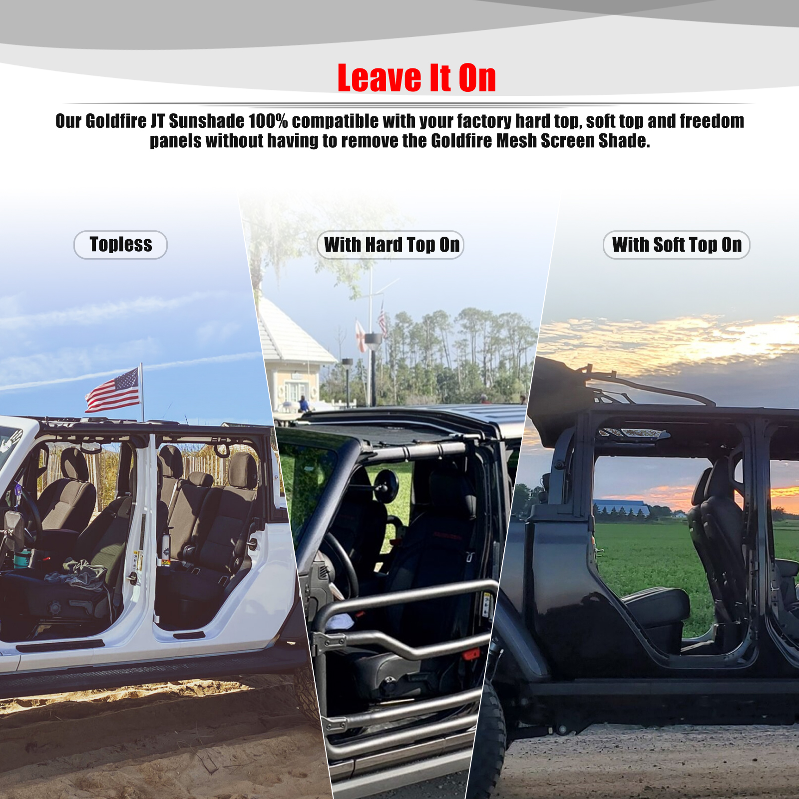 For Jeep Gladiator JT 4 Door A - Screen Top Mesh บทวิจารณ์และราคา