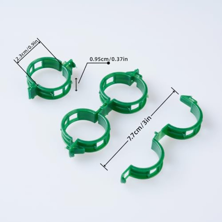 100 Pcs Plant Support Clips Pl - Vine Climbing Plastic บทวิจารณ์และราคา