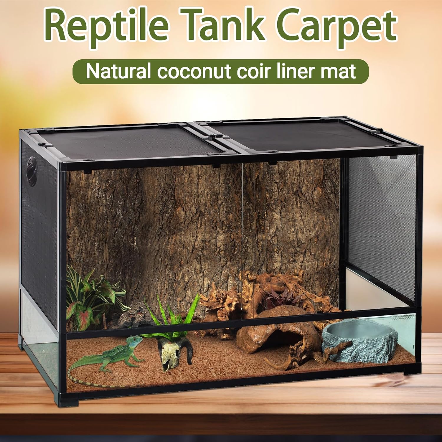 10 Pcs Reptile Carpet, 12x12 i - Substrate Coconut Fiber บทวิจารณ์และราคา