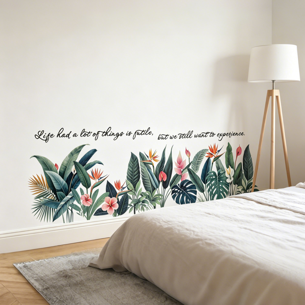 Tropical background wall stick - Pvc Panel Background บทวิจารณ์และราคา