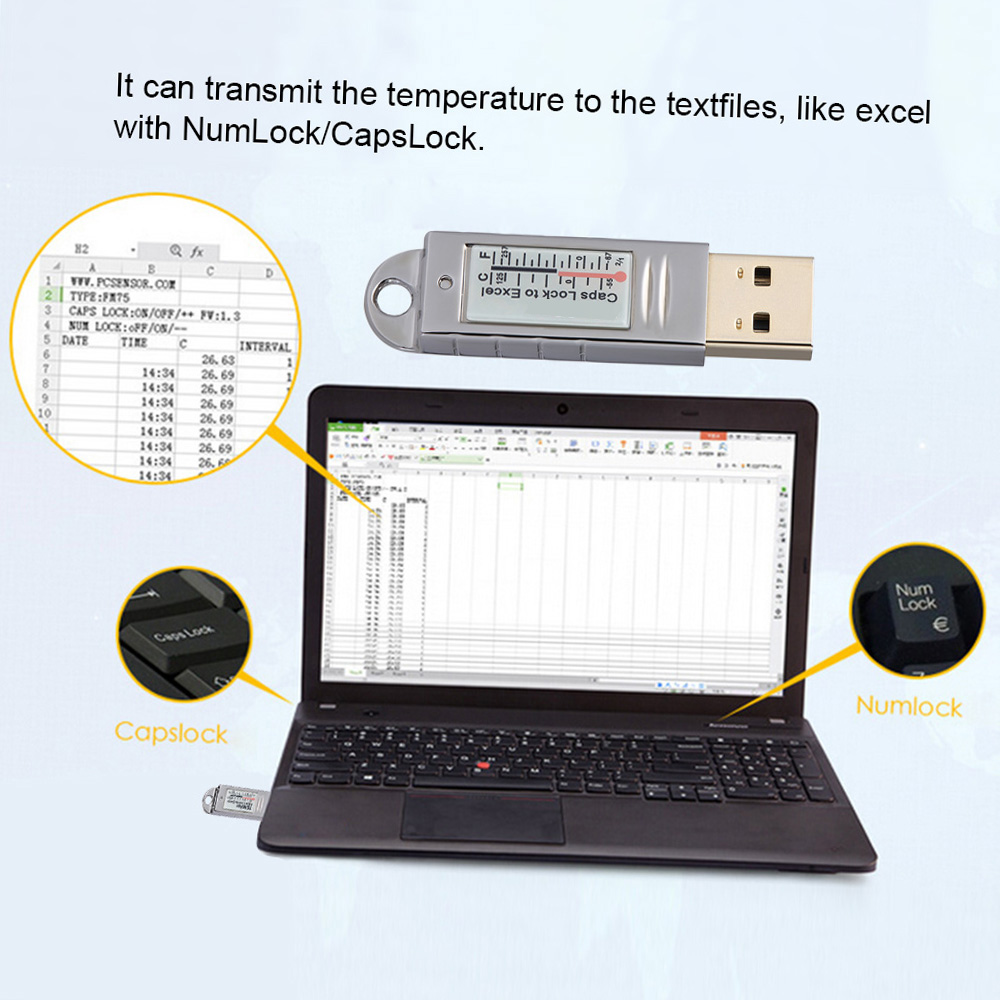 PCsensor USB Thermometer Hygro - Digital Hygrometer Probe บทวิจารณ์และราคา