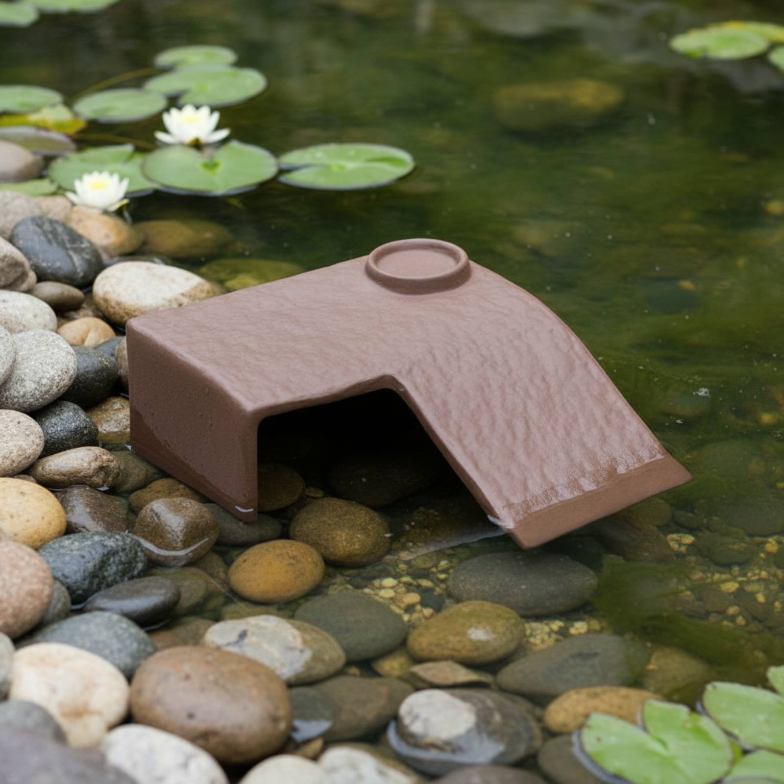 2 Pieces Turtle Basking Dock E - Hide Cave Ceramic บทวิจารณ์และราคา