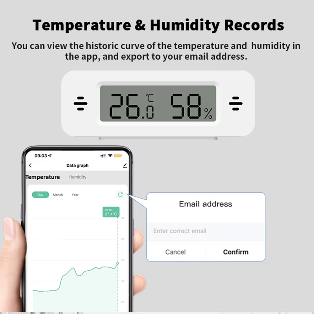 Tuya Zigbee WiFi Mini Temp & H - Digital Hygrometer Probe บทวิจารณ์และราคา
