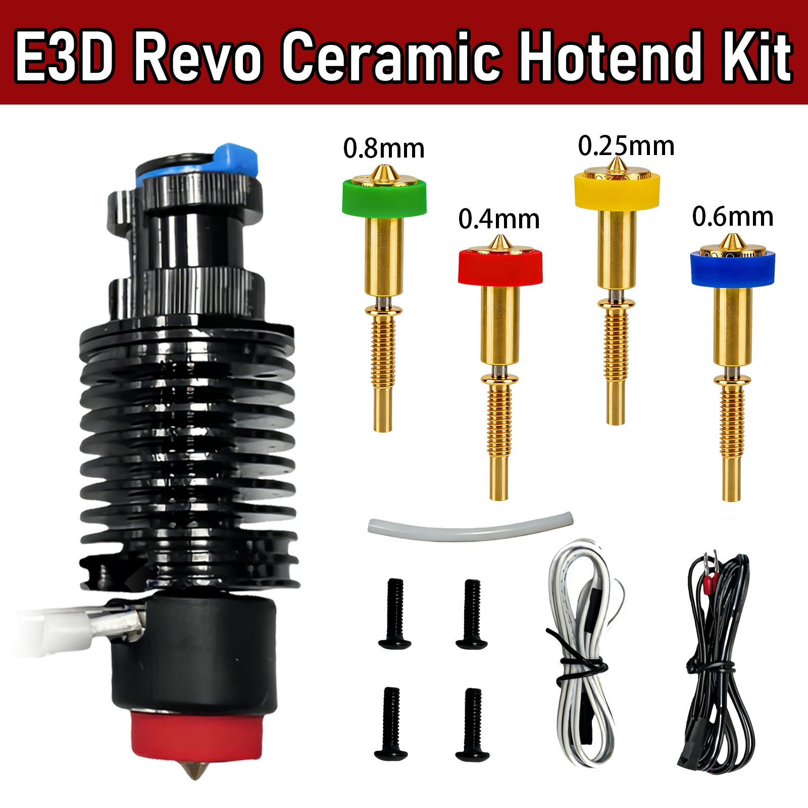 For E3D Revo Hotend Kit V6 Rad - Ceramic Heat Emitter บทวิจารณ์และราคา